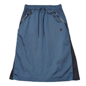 Nike Sportswear Tech Hypermesh Midi Skirt 833468-457 Womens Size Small Blue